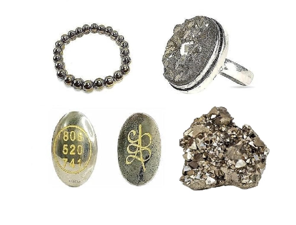 PANAKUMUS Natural Pyrite Cluster Pyrite Bracelet Pyrite Ring With Adjustable Size And Pyrite Zibu To Attract Wealth And Abundance For Unisex-Adult (B0CHYWB72B) Amazon Price History, Amazon Price Tracker