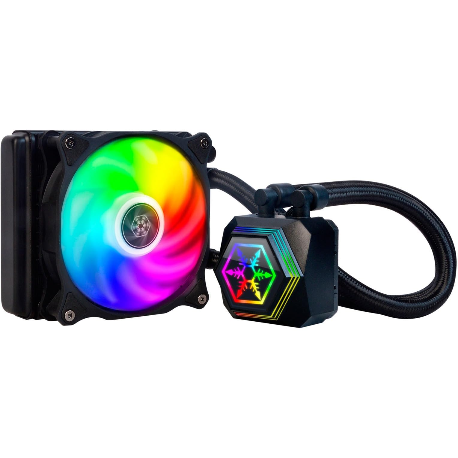 Silverstone PF120-ARGB, LGA1700, AM4, 120mm, Premium All-in-One Liquid Cooler with ARGB Lighting, SST-PF120-ARGB-V2