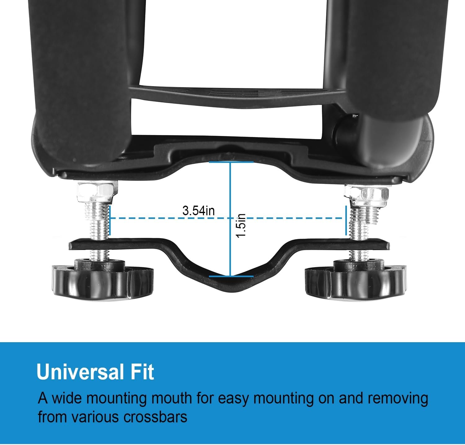 Universal Rack, 1 Pairs-Bar Rack HD Kayak Carrier for Canoe, Paddle Boards, Skiboard, Surfboard Mount Car SUV Crossbar with 2 pcs Tie Down Straps