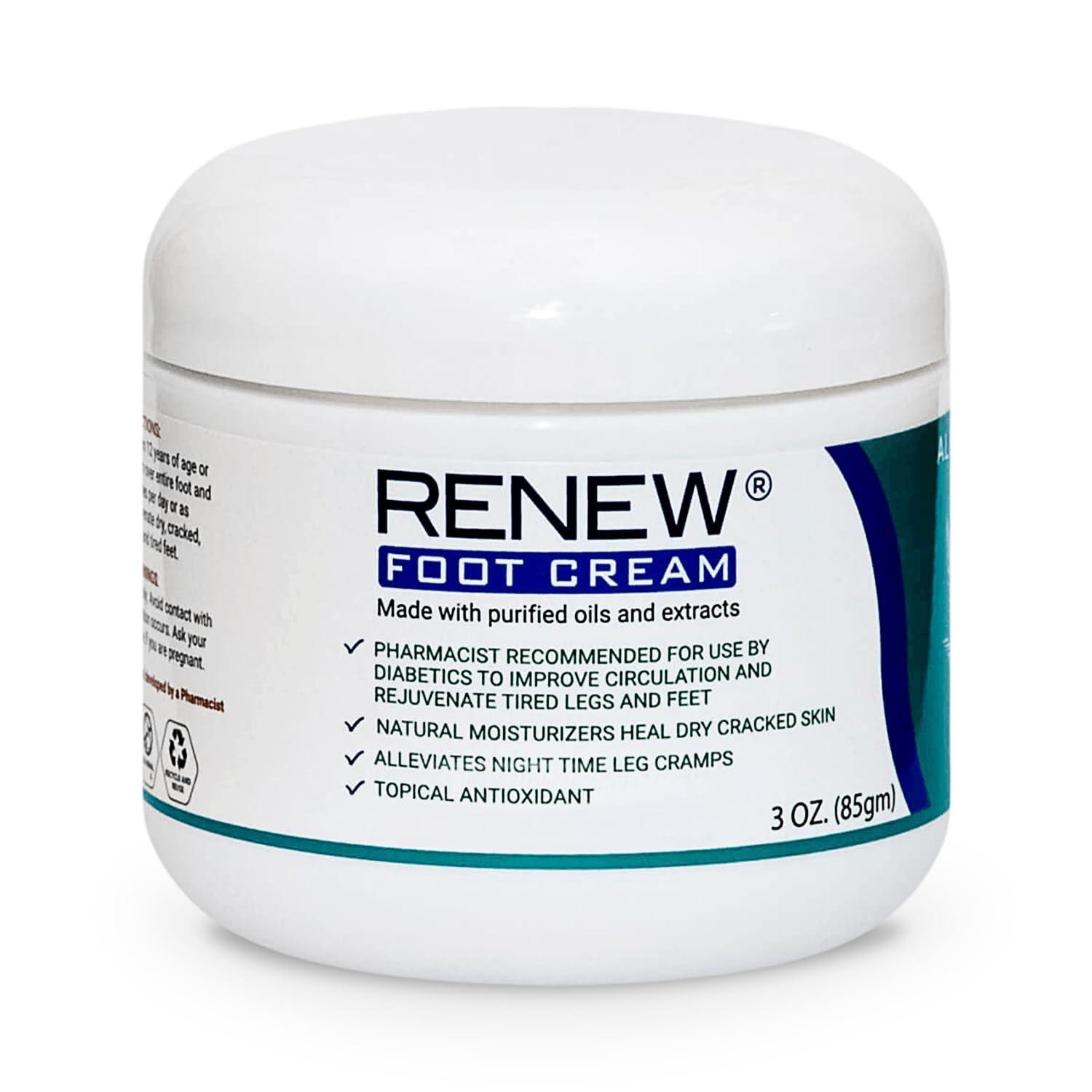 RENEW FOOT CREAM KPW Laboratories for Dry Cracked Heels