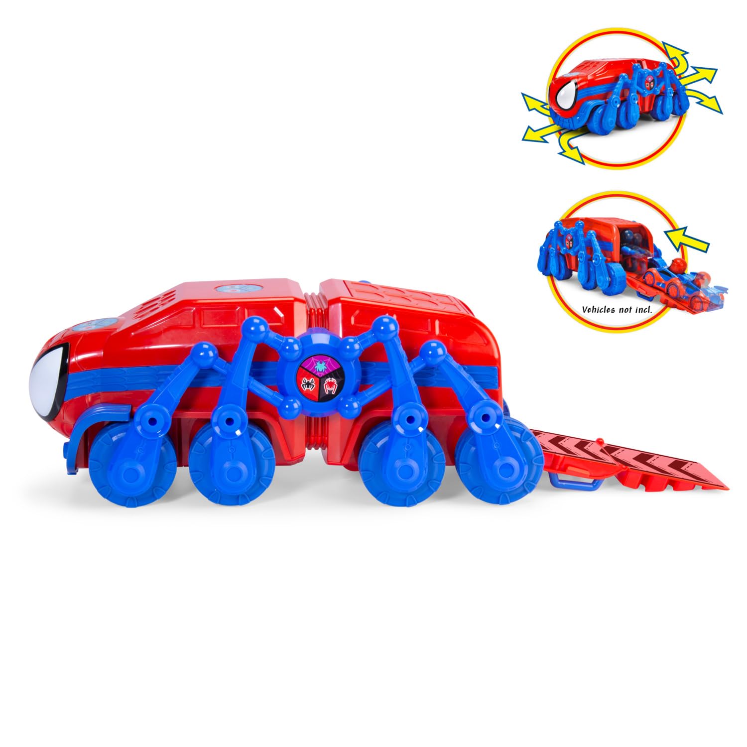 Simba - RC Spidey Team Vehicle 1:50 28,5cm – Auto Radiocomandata di Spidey e i suoi Fantastici Amici, Macchina Telecomandata per Bambini,203226000, dai 3 anni