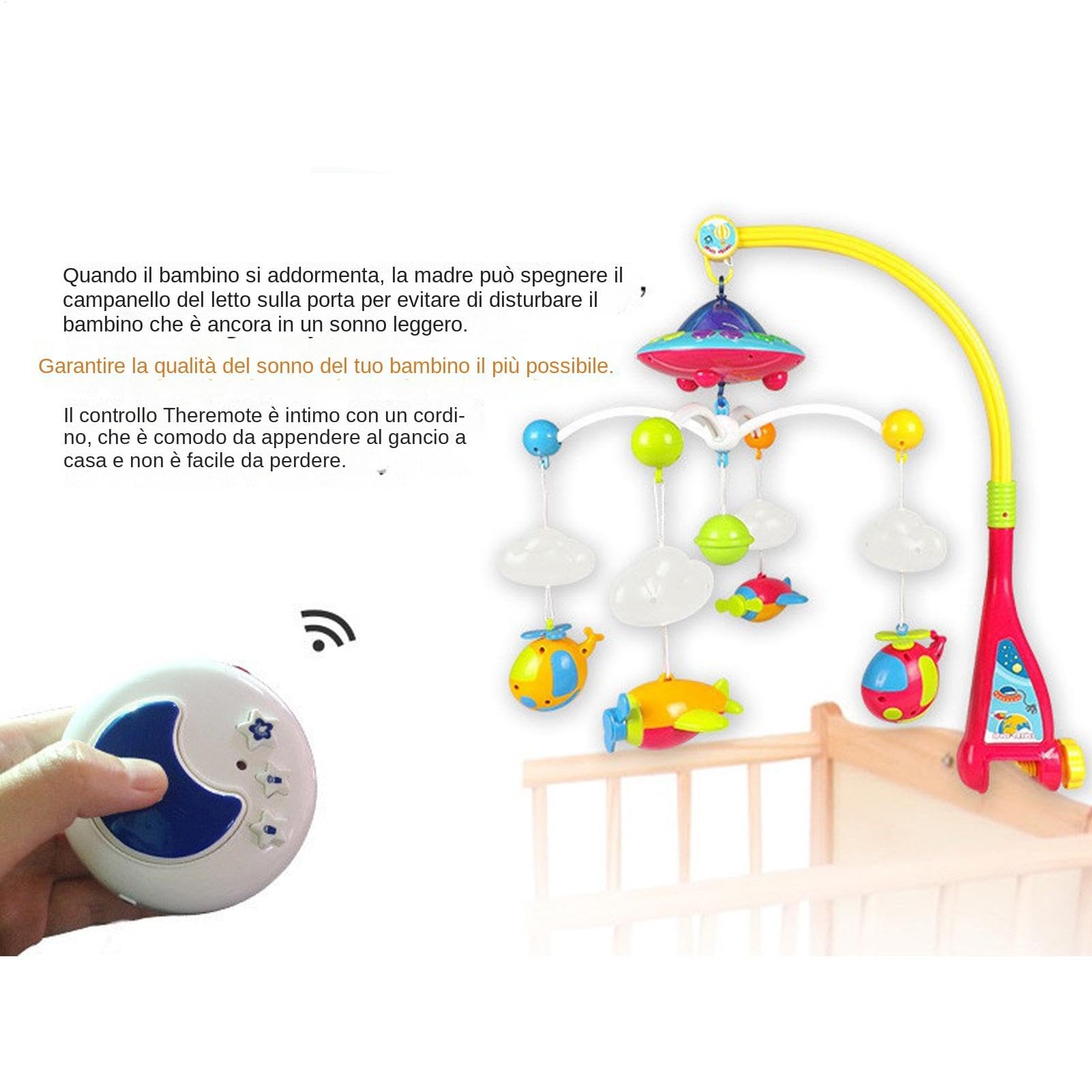 Crib Mobile con musica, mobile musicale per CRIB Funzione proiettore di per | Bambino multifunzionale decorazione del , per la scuola materna per