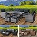 Produktbild BRAST Gartenmöbel Set Delight | bis zu 7 Personen viele Farben | incl. extra Dicke Kissen | TÜV geprüft | Outdoor Loungemöbel Sitzgruppe Essgruppe Garnitur | Grau/Anthrazit
