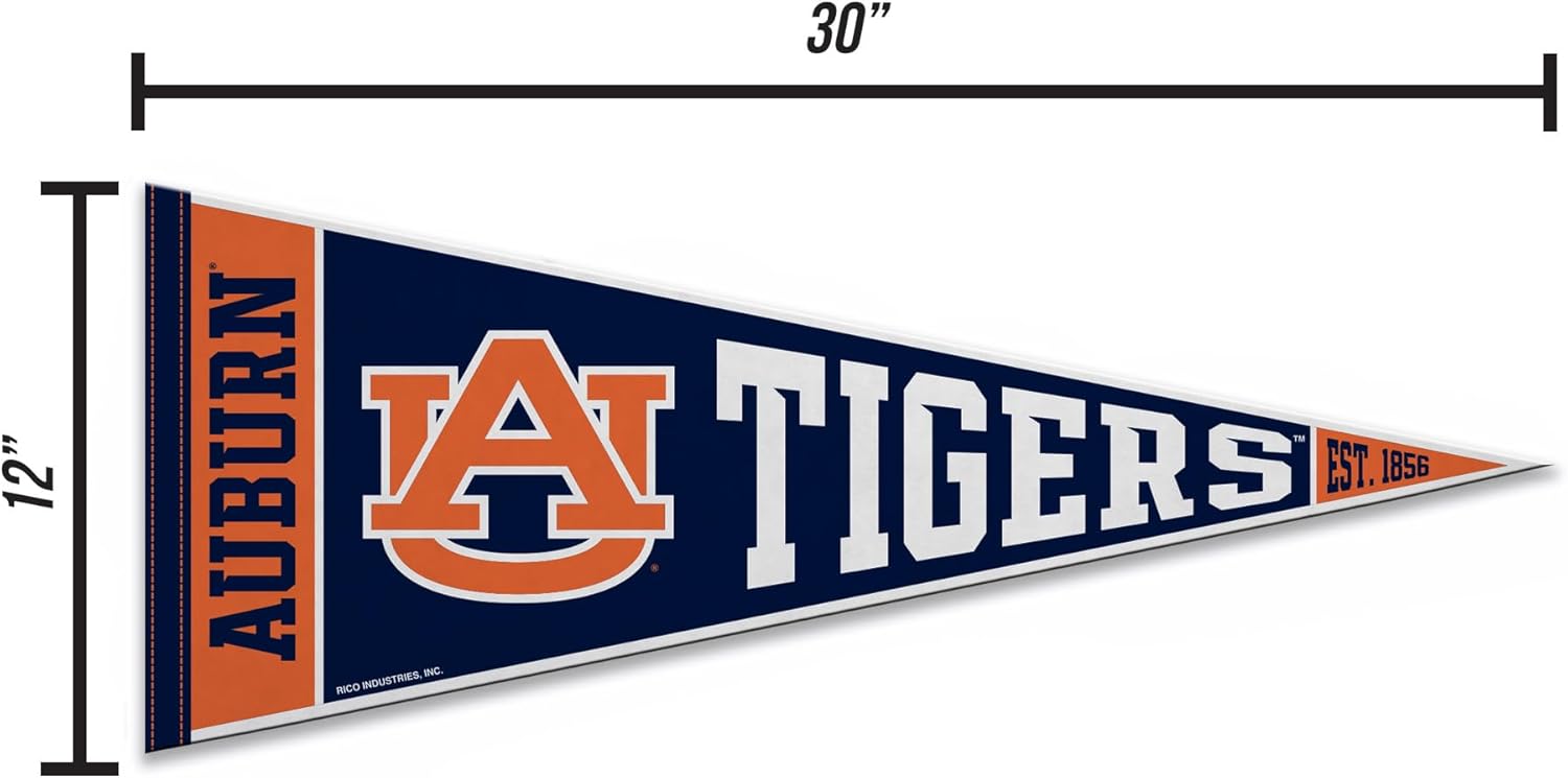 Rico Industries NCAA Auburn Tigers Rally 12" x 30" Felt Wall Décor Pennant - Great for Home/Bed Room/Man Cave Décor - Image 5