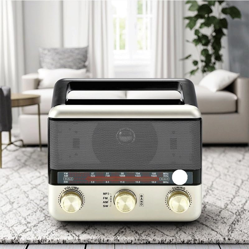 Radio portátil con receptor handheld y almohadilla lateral de audio miniatura 2