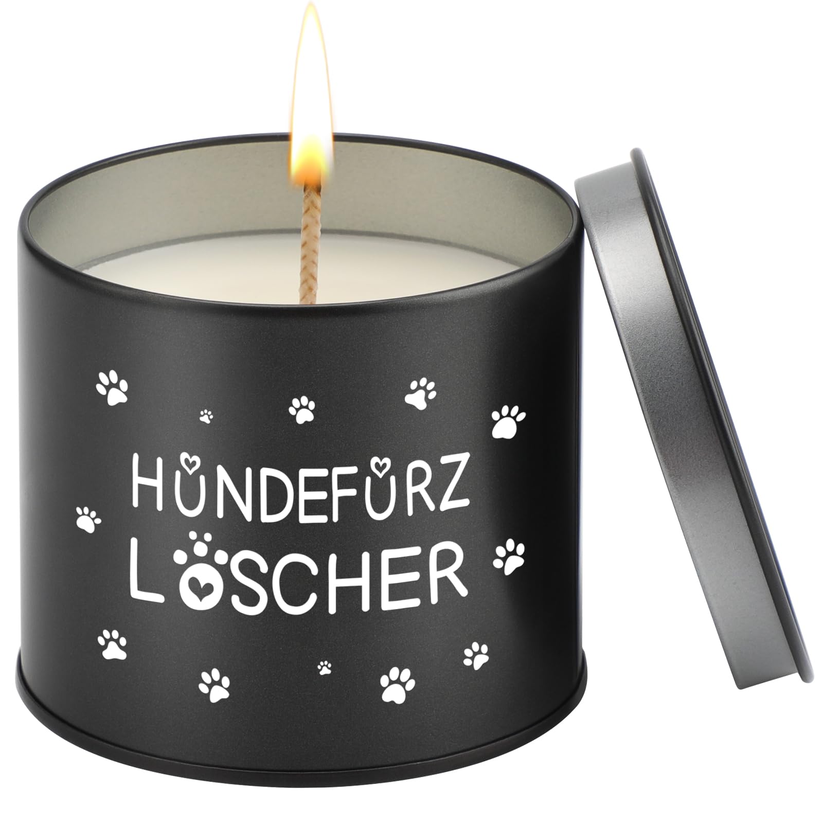 PRSTENLY Geschenke für Hundebesitzer Frauen Männer, 9OZ Duftkerze mit Spruch - Hundefurz Löscher, Geschenk für Frau Mann Kollegen Freundin zum Geburtstag Weihnachten