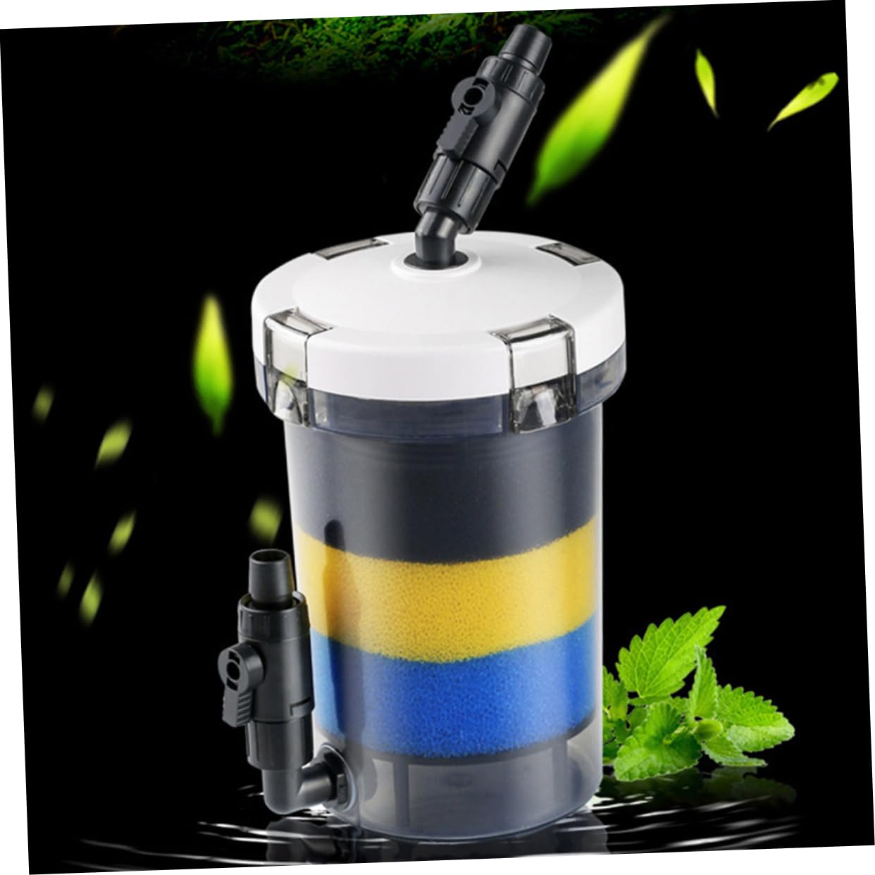 Happyyami Filtro Externo para Acuario y Silencioso Caja De Filtración Transparente para Peceras Equipamiento De Filtrado Sin Bomba De Agua para Tanques De Diferentes
