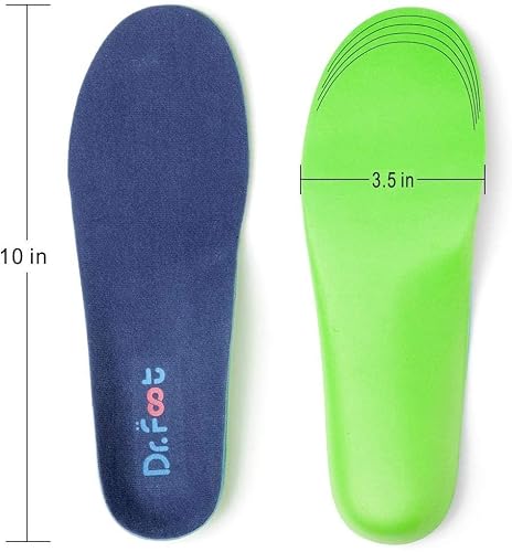 Dr. Foot's Plantar Fasciitis Insoles - Arch Support Shoe Inserts for Flat Feet, Foot & Heel Pain and Over-Pronation, Diabetic Anti-Sweat Foam for Comfort & Relief - S - Thumbnail 5