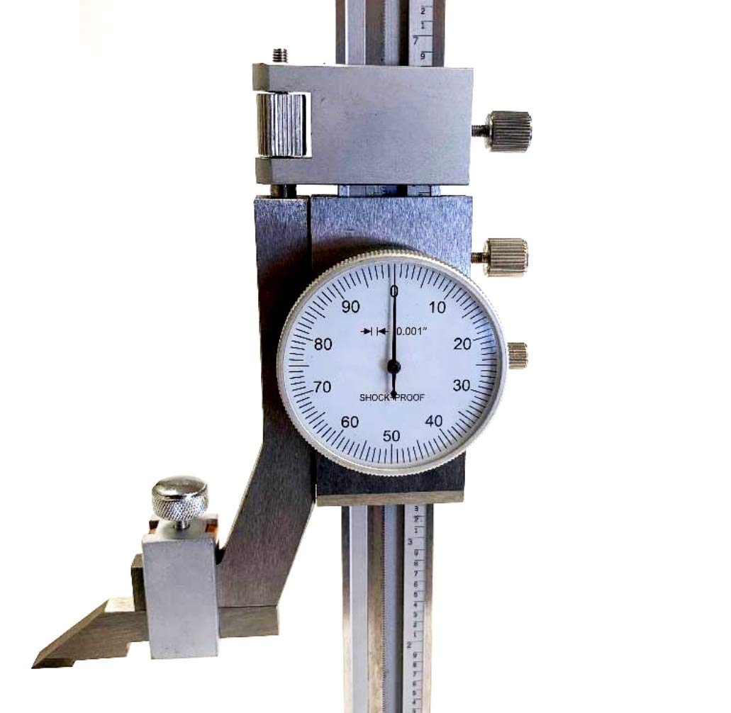HHIP 4300-0028 Stal nierdzewna Dial Height Gage, rozmiar 0-6"
