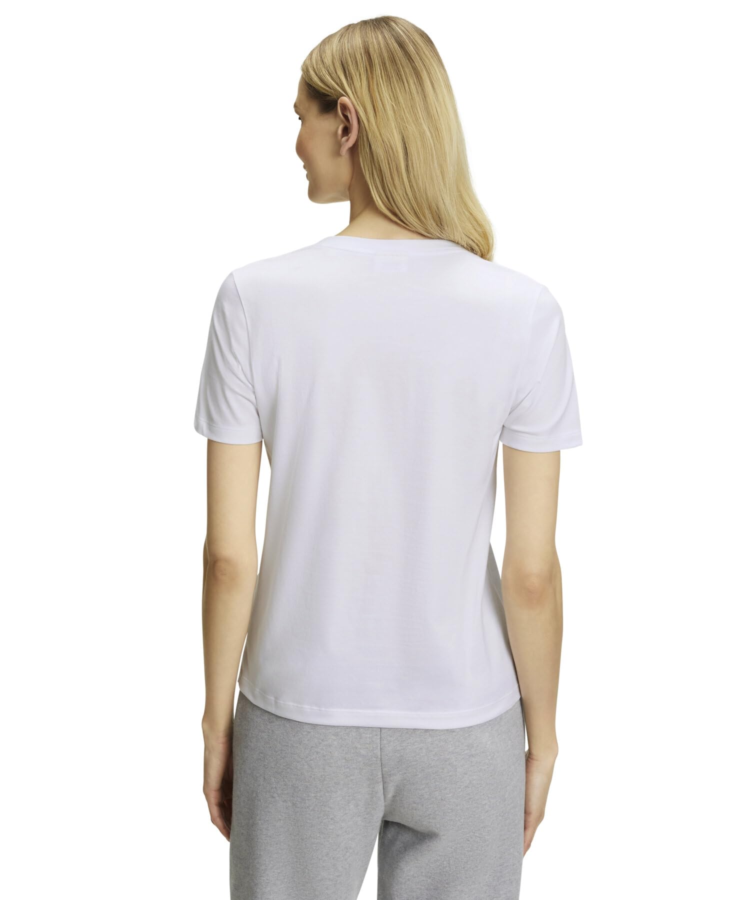FALKE Mujer Basic V-Neck Camiseta Suave Manga Corta cómoda Ligera Transpirable algodón 1 Pieza