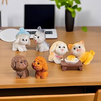 HHH maltese ワンちゃん　犬　マスコット　ミニフィギュア　おままごと HHH maltese ワンちゃん 犬 マスコット ミニフィギュア