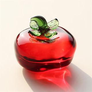 Crystal Vegetable Ornaments Glass Handmade Food Collectible Figurines Art Fengshui Decor Office Table Room Home Garden Decoration Tomato