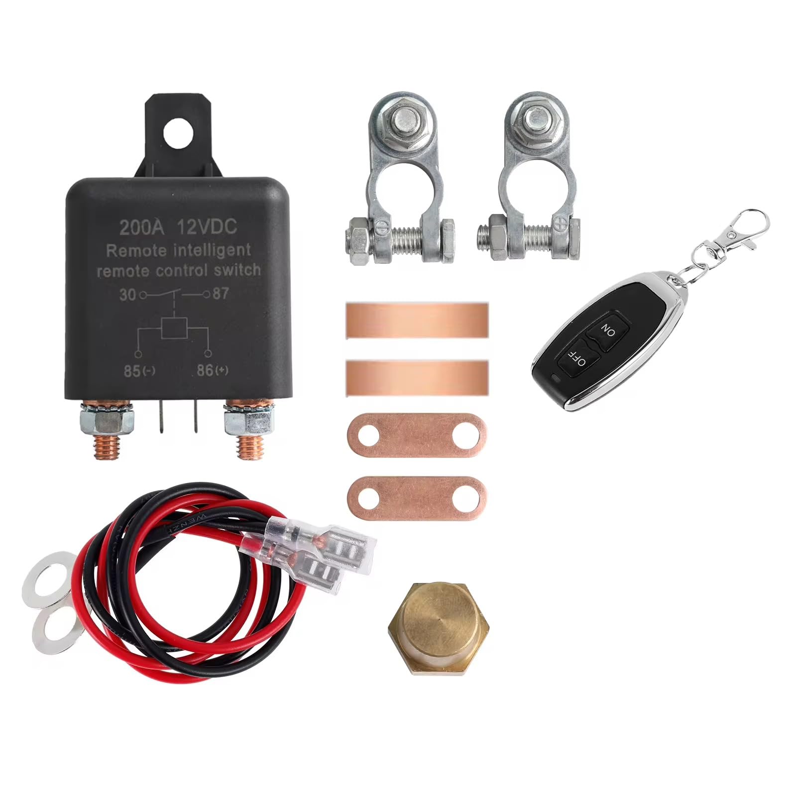 12V Remote Battery Disconnect Switch – Wireless Kill Switch for Car Truck RV ATV Boat | Anti-Theft Power Cut Off Device | Prevent Battery Drain | Heavy Duty 200A Quick Easy Install-image-28