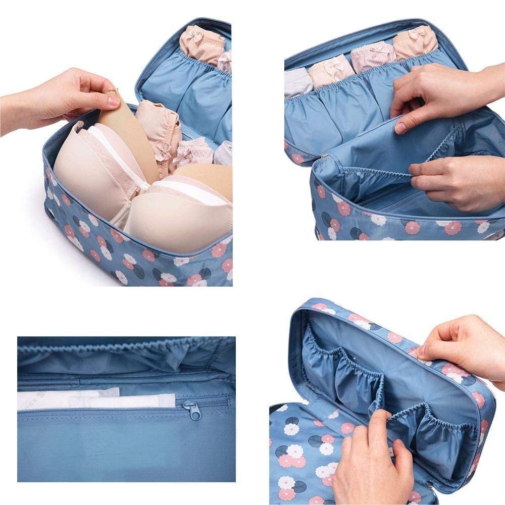 WEELZONE Travel Underwear Panties Bra Pouch Organizer Bag Pouch Waterproof Personal Garment Bag Case Undergarments Organizer for Women Travel Pouch Kit Bag(MULTICOLOR) (DESIGN) WEELZONE Travel Underwear Panties Bra Pouch Organizer Bag Pouch Waterproof Personal Garment Bag Case Undergarments Organizer for Women Travel Pouch Kit Bag(MULTICOLOR) (DESIGN)