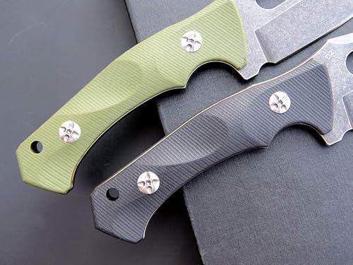 Miniatura 6 de Eafengrow EF109 - Cuchillo de hoja fija D2 hoja de acero G10 mango de campo con funda Kydex para acampar al aire libre, senderismo