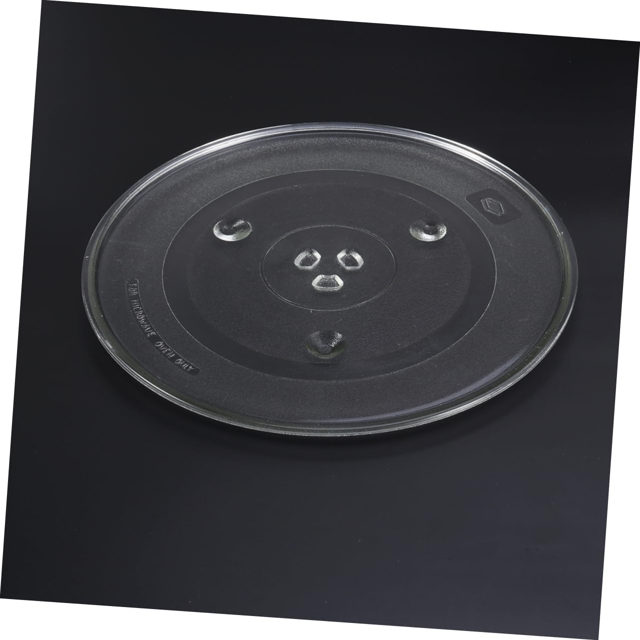 BESTYASH Y-Type Microwave Glass Turntable Plate Replacement 31.5 cm Microwave Glass Tray Dishwasher Safe Compatible for Home Use