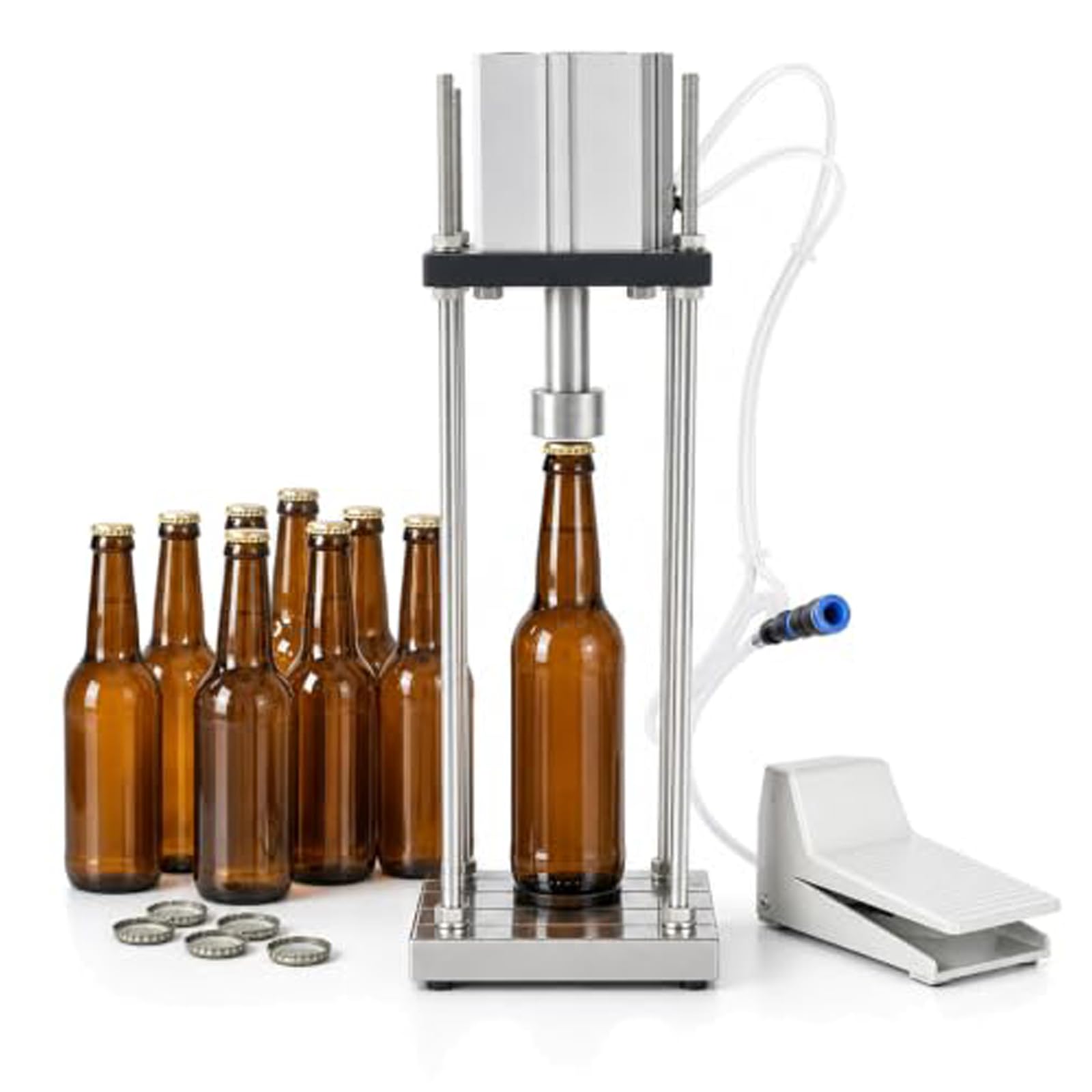 Tappatrice Semiautomatica per Bottiglie, Tappatrice Pneumatica
