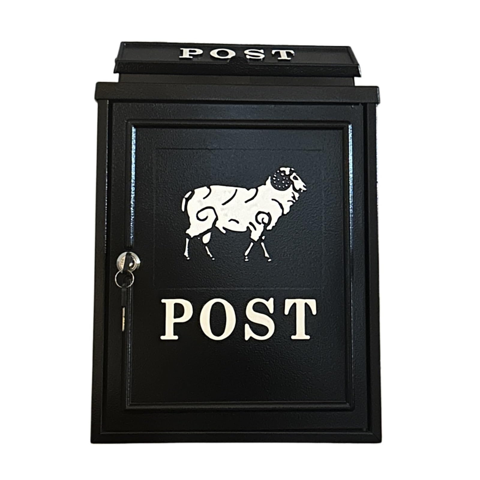 Post Box Villa Letter Box Rain-Proof Old-Fashioned Mailbox Outdoor Creative(Sheep in stock)