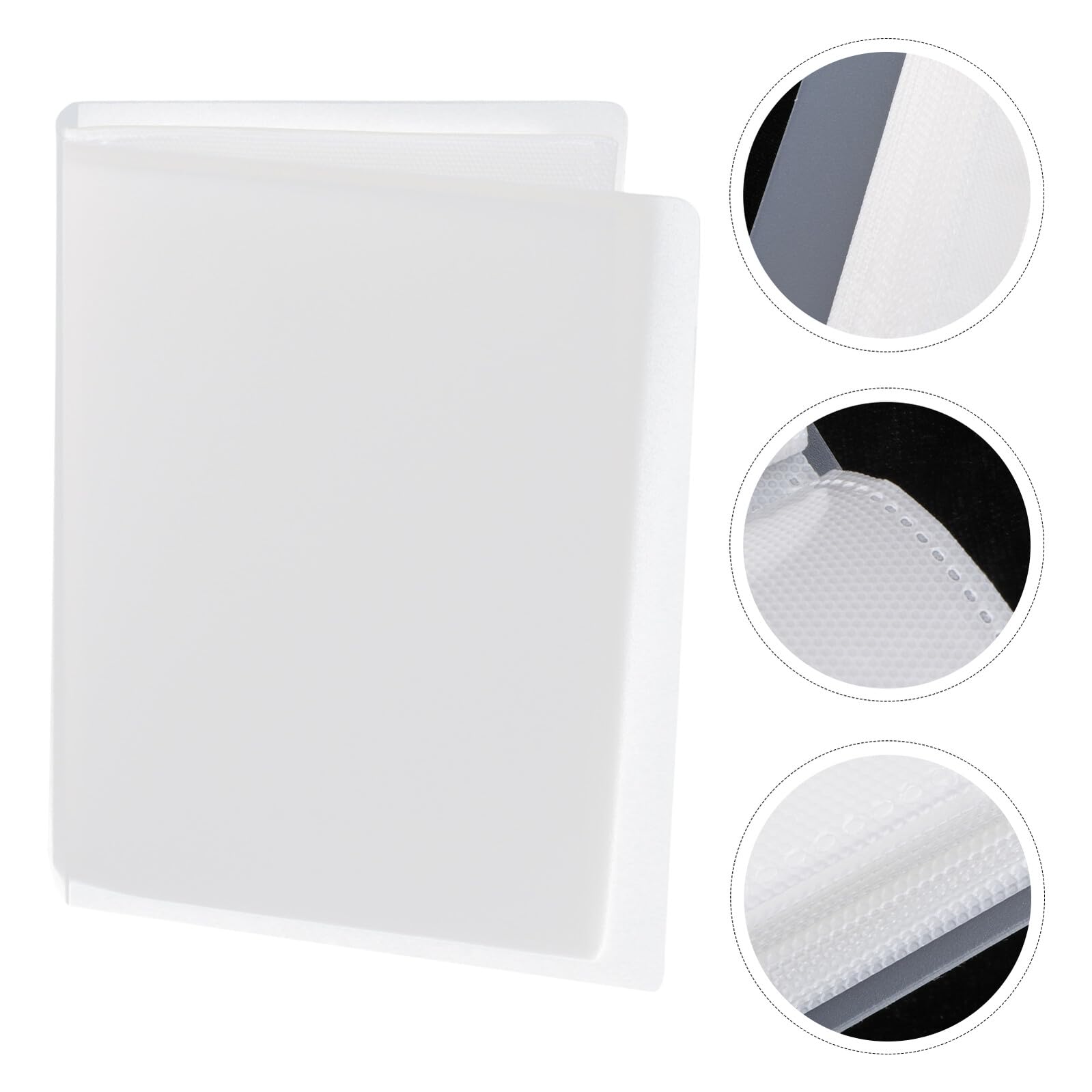 Hemobllo Álbum de Fotos 6 Pulgadas 100 Hojas de Inserción Mate PP Protector para Álbum DIY Libro de Recortes Personalizable para Fotos Familiares Viajes y Recuerdos