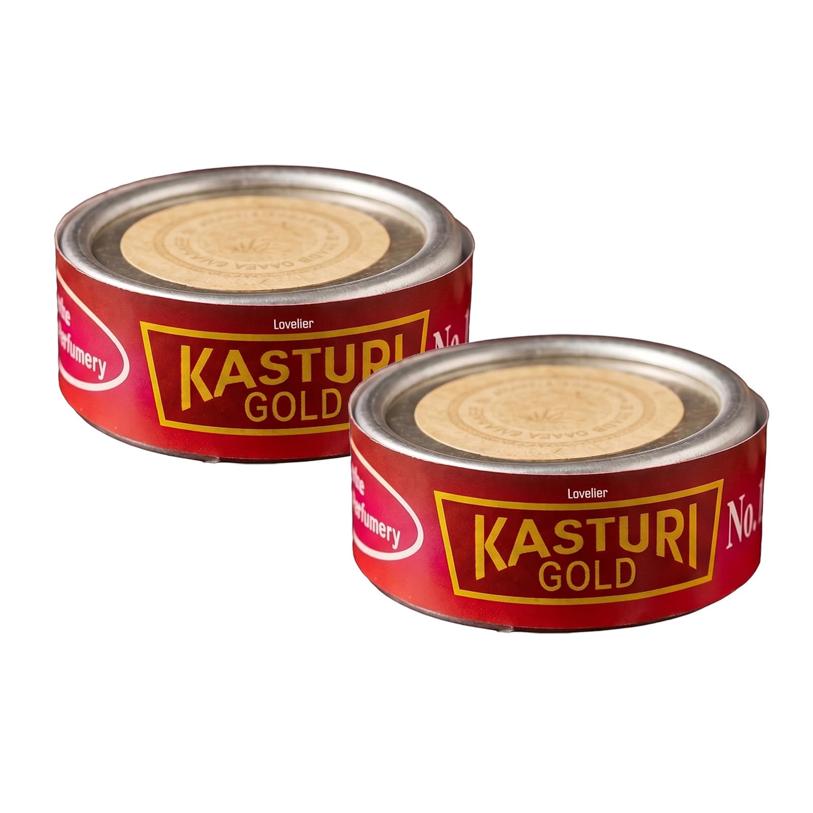 kasturi gold no.1 original kasturi paste attar 20g x 2 (pack of 2, 40g) | long lasting traditional musk fragrance solid ittar for men & women | alcohol free perfume paste for daily use & gifting