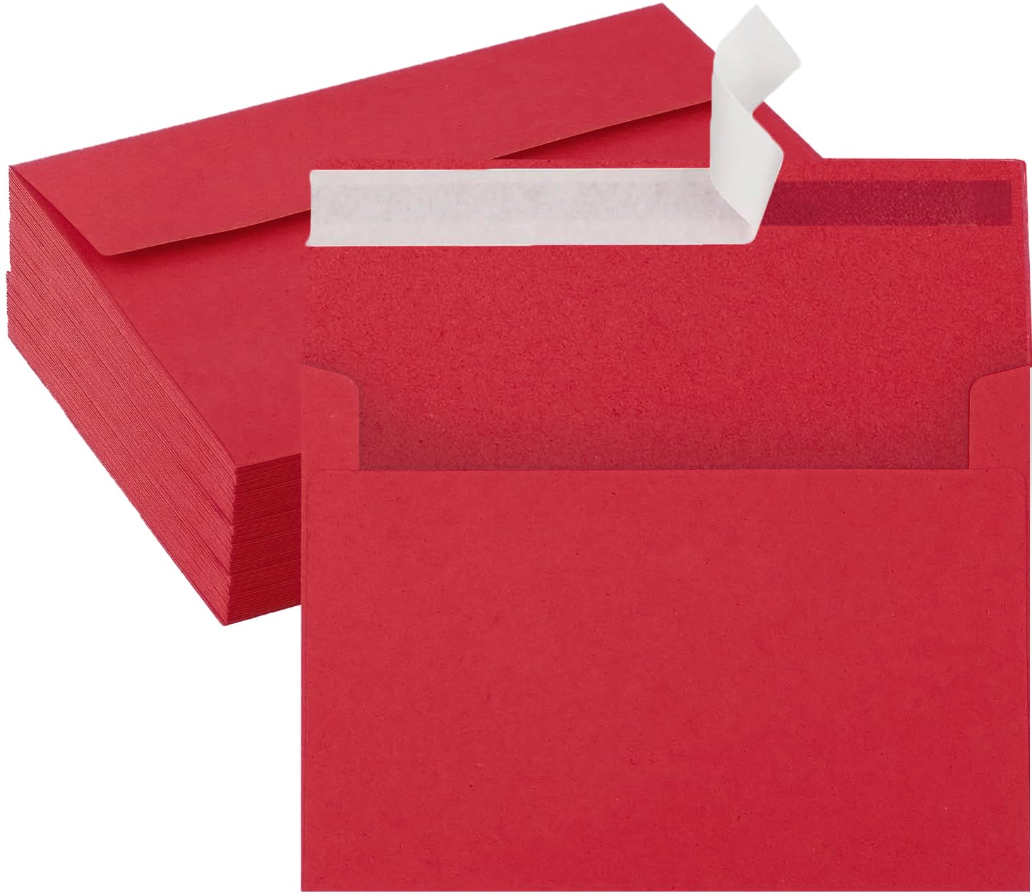 50 Pack Red Envelopes 4 x 6 Inch Red Envelopes,A4 Envelopes, Card Envelopes, Red Paper Envelopes, Invitation Envelopes, Postcard Envelopes