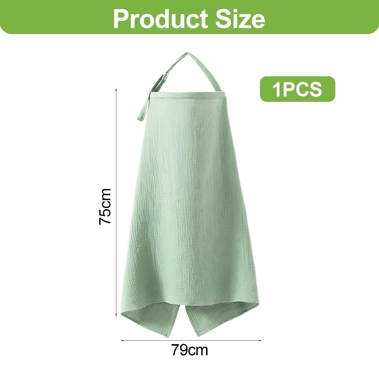 OODJVN 1 Piece Of Out-Of-Home Nursing Gauze, Cotton Breathable Nursing Shawl, Adjustable Multifunctional Nursing Towel - Image 2