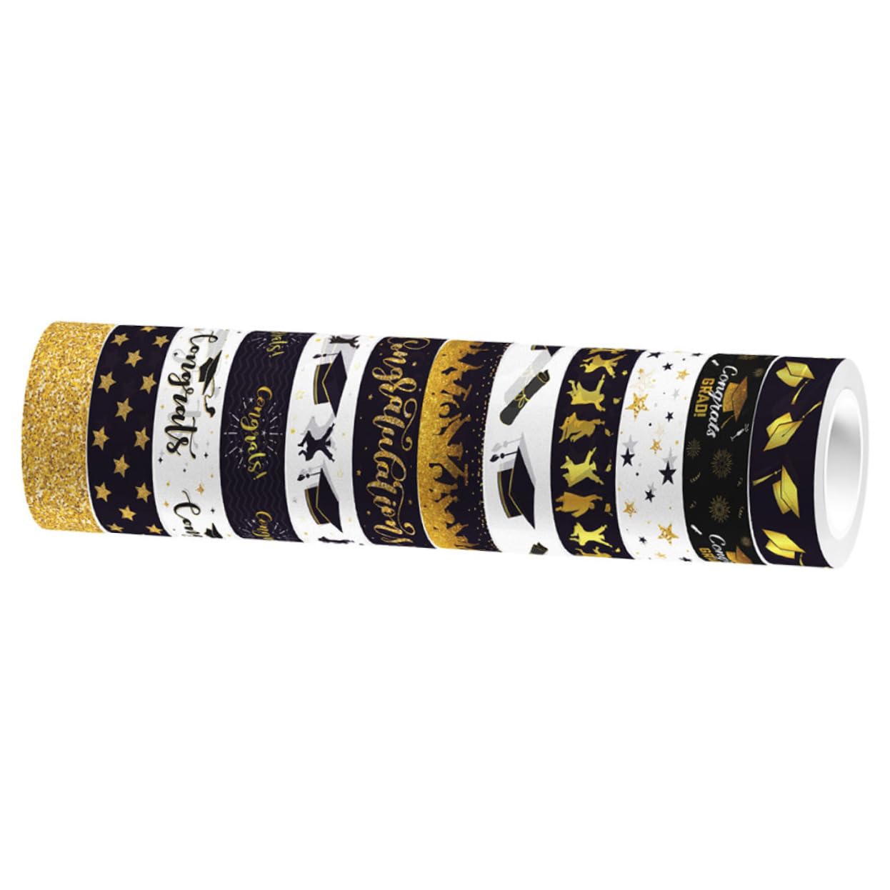 Operitacx 48rollen Dekorative Washi Tapes Für Abschlussfeiern Scrapbooking Bastelbedarf Klebeband Für Journale Und Kreative Projekte Klare Farben Und Muster Leicht Ablösbar