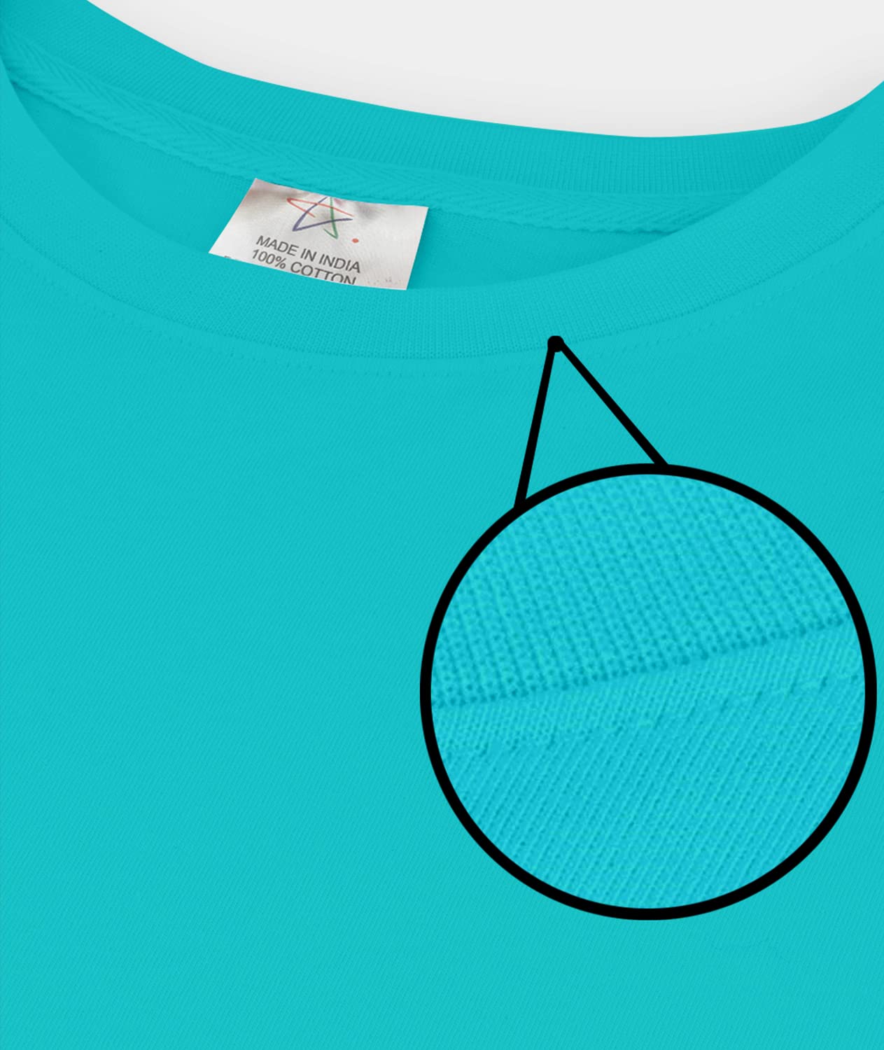 TVP Fashions Premium Plain Women Round Neck Full Sleeves Cotton Tshirt. Festive,Offer,Discount,Sale,Limited Edition, Trending Tees and Tshirts. (LightBlue_Medium) 3