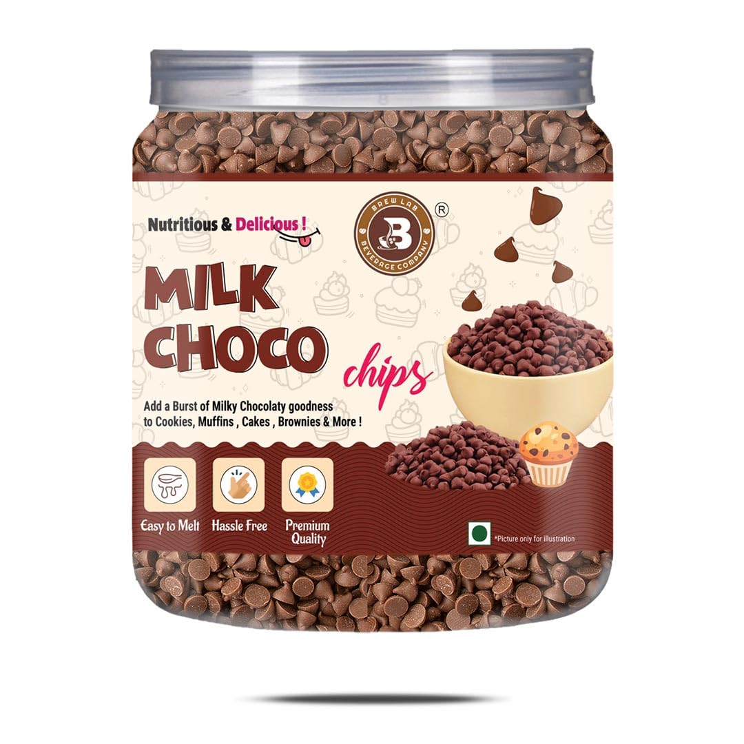 Brew Lab Chocolate Choco Chips - Topping And Decoration Candy For Ice Cream, Desserts And Baked Items Chocolate Mini Choco-Chips (Milk Choco) (B0DC3NCVKG) Amazon Price History, Amazon Price Tracker