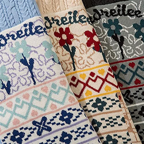 XMAIYIF (Wool) Sweater Men’s Crewneck Knitted Sweater Winter Long Sleeve Vintage Style Pullover Tops Sweater(Black,Medium)3