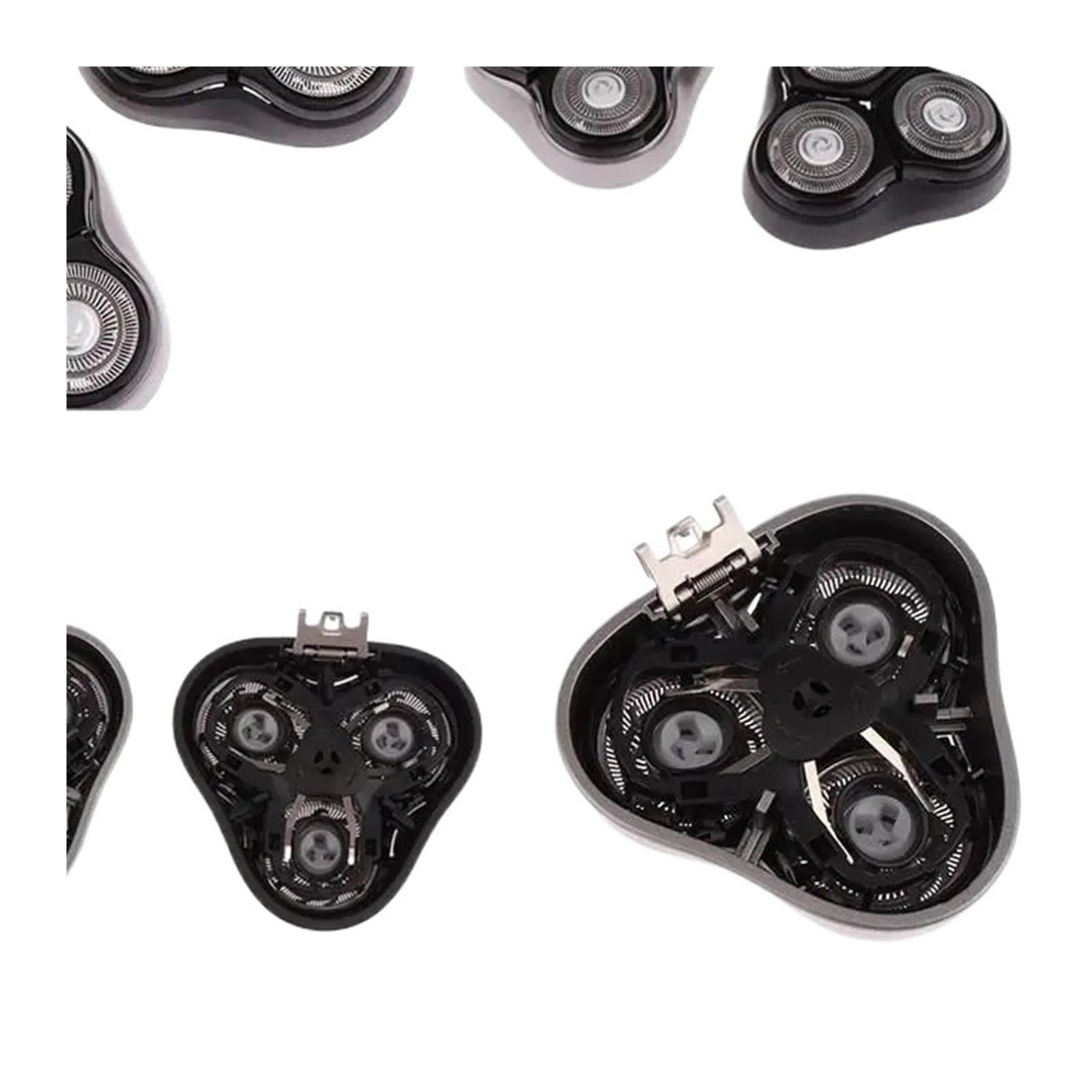 Cabezal De Afeitadora Compatible Con Enchen Y BlackStone. Afeitadora Eléctrica Con Cuchilla De Acero De Doble Capa.(Black)