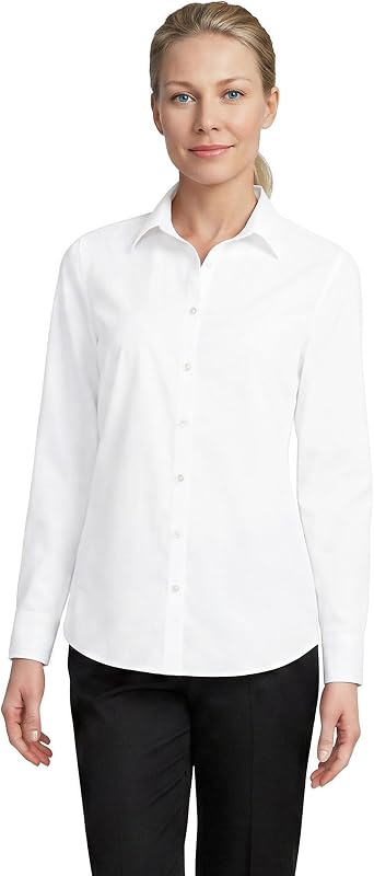 Lands' End Women's Long Sleeve Broadcloth Shirt