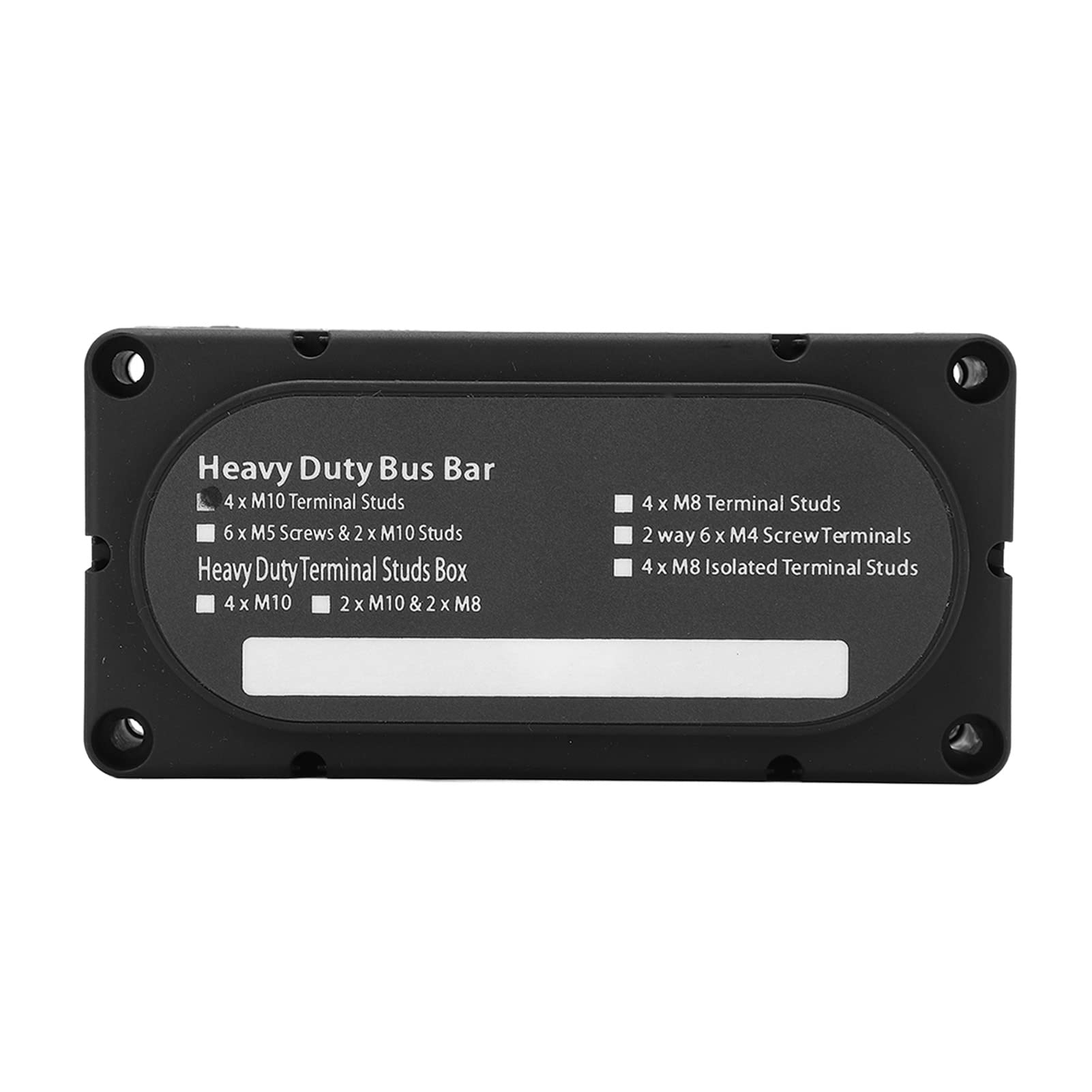 Cocoarm Blocco di Distribuzione dell'alimentazione, ABS Resistente con Placcatura in Ottone Zincato, Barra Collettrice Batteria da 300 A per Auto e Barche