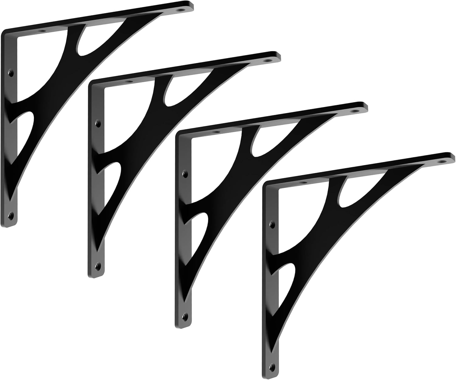 Balin Designs Black Echo Shelf Bracket for 8", 10", 12