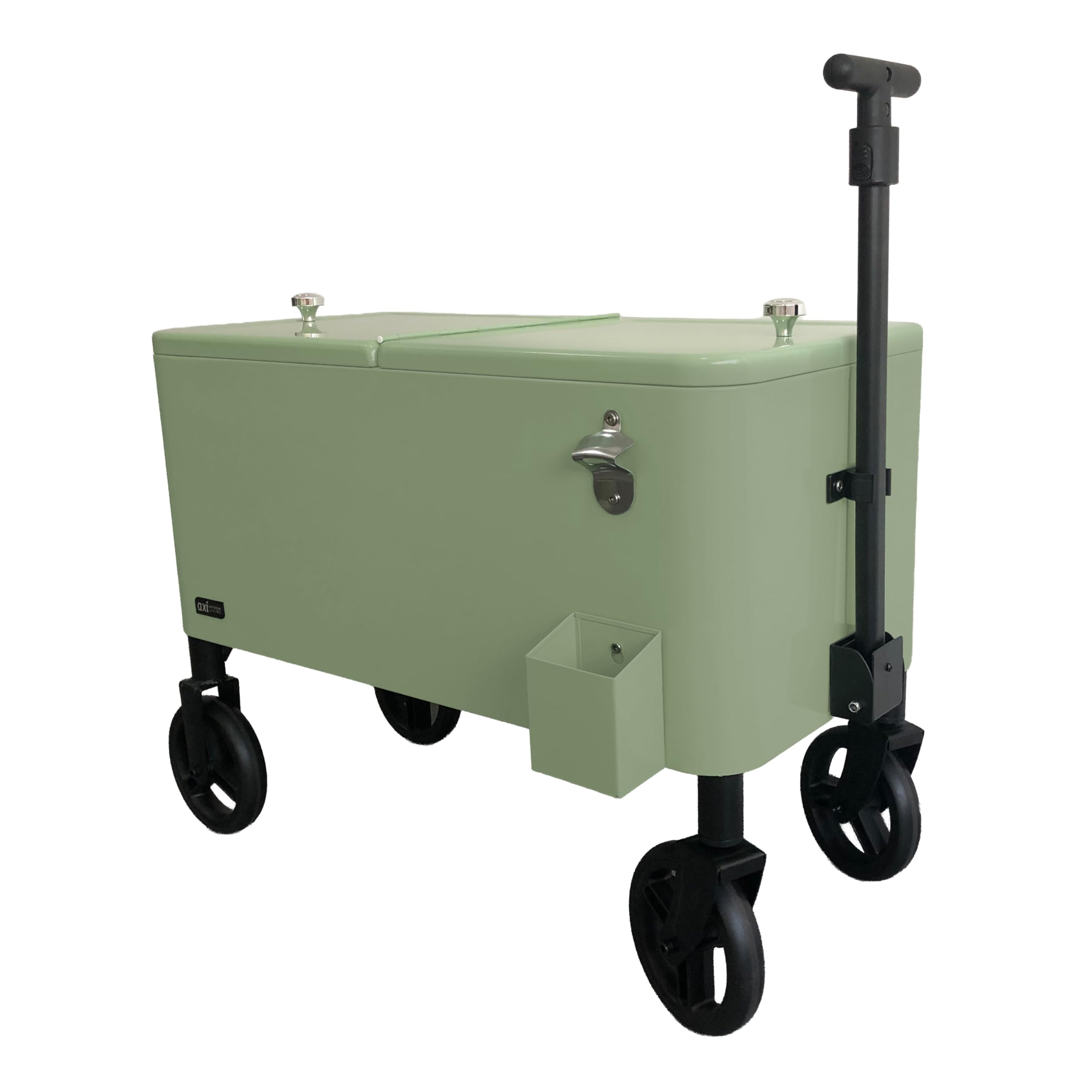 AXI Retro Cooler Vert | Réfrigérateur De Boissons Mobile pour L'Extérieur/​Le Jardin | Glacière 76 Litre