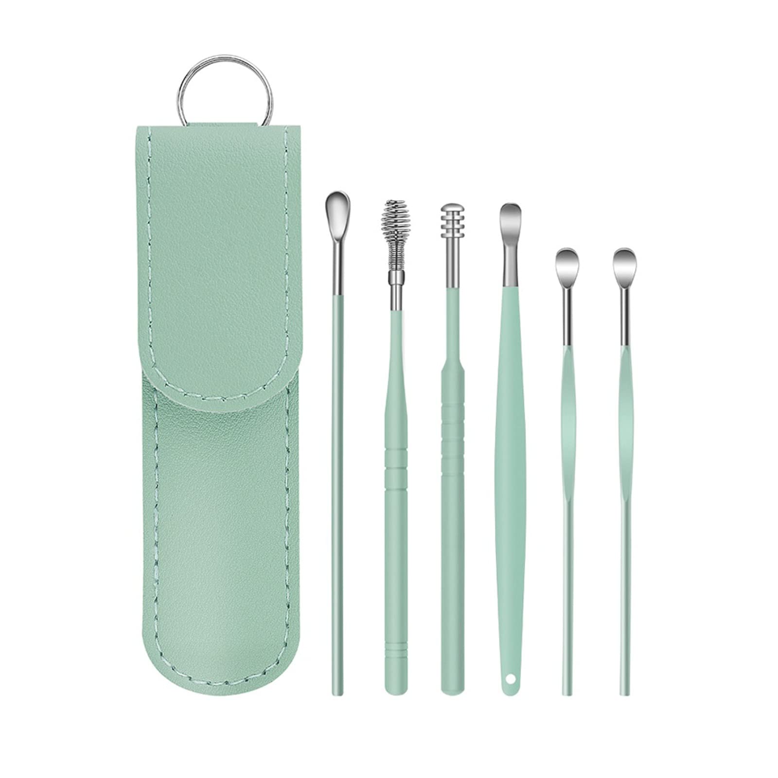 Earwax Removal Products Ear Wax Pickers Stainless Steel Earpick Wax Remover Piercing Kit Earwax Curette Spoon Care Ear