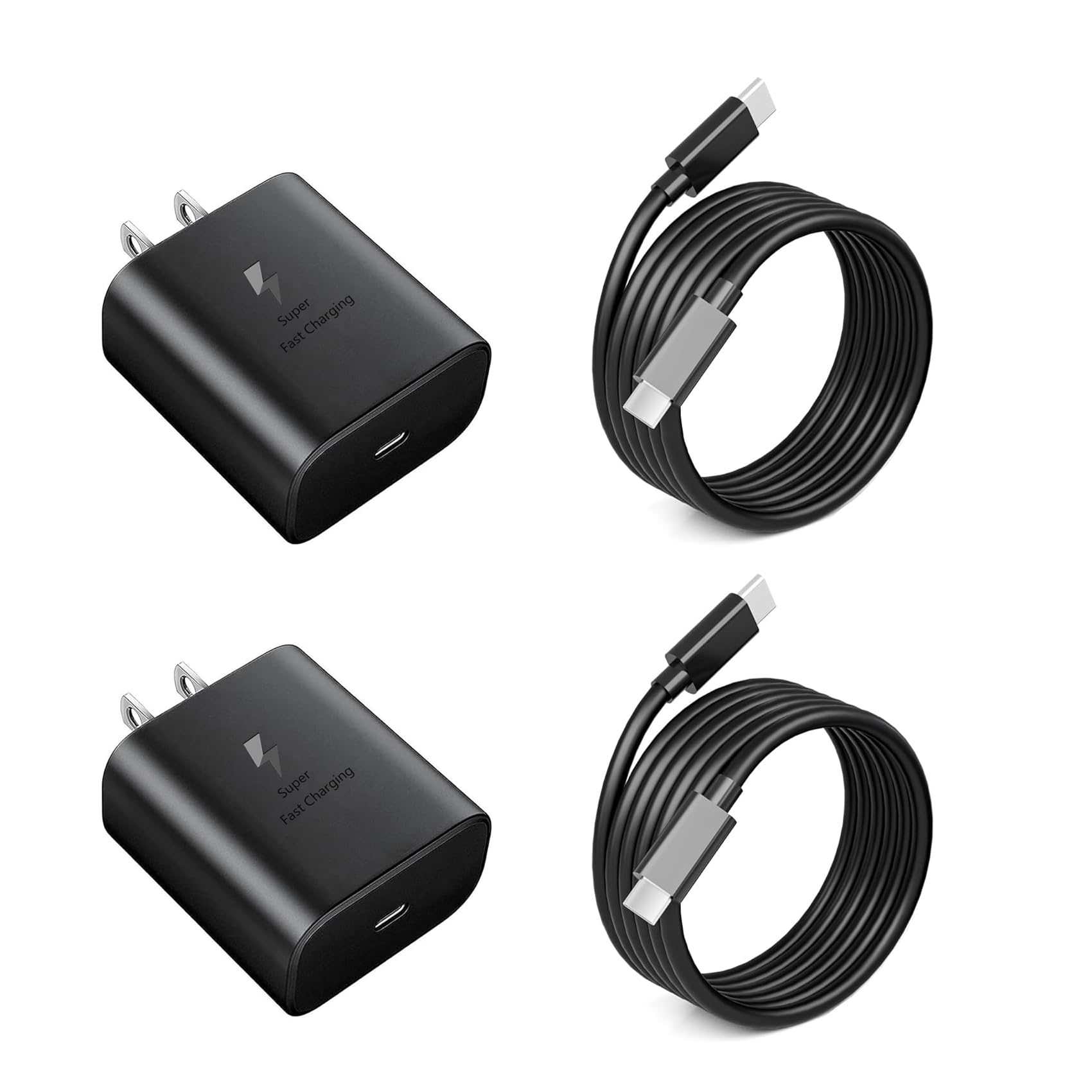 2024 New 45W Samsung Super Fast Charger USB C 3.0 [2 Pack] with 6FT Type C Charging Cable Cord PPS Wall Charging Block for Samsung Galaxy S24 Ultra/S24/S24+/S23/S23+/S23Ultra/S22+/S22 Ultra