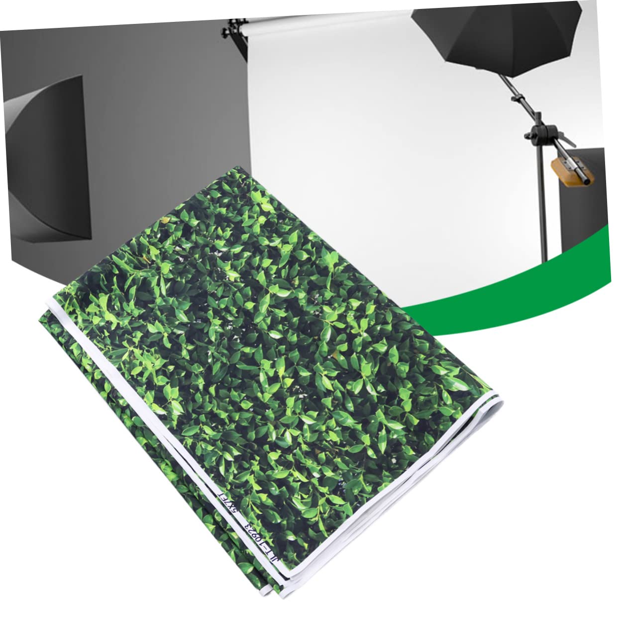 NUOBESTY 1pezzi Sfondo Verde Per Fotografia Vinile Props Scenografia Elegante Fotografie Amatoriali Professionisti