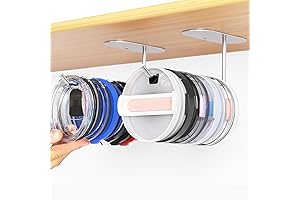 2PCS Space-Saving Tumbler Lid Organizer That Clutterproofs Cabinets.