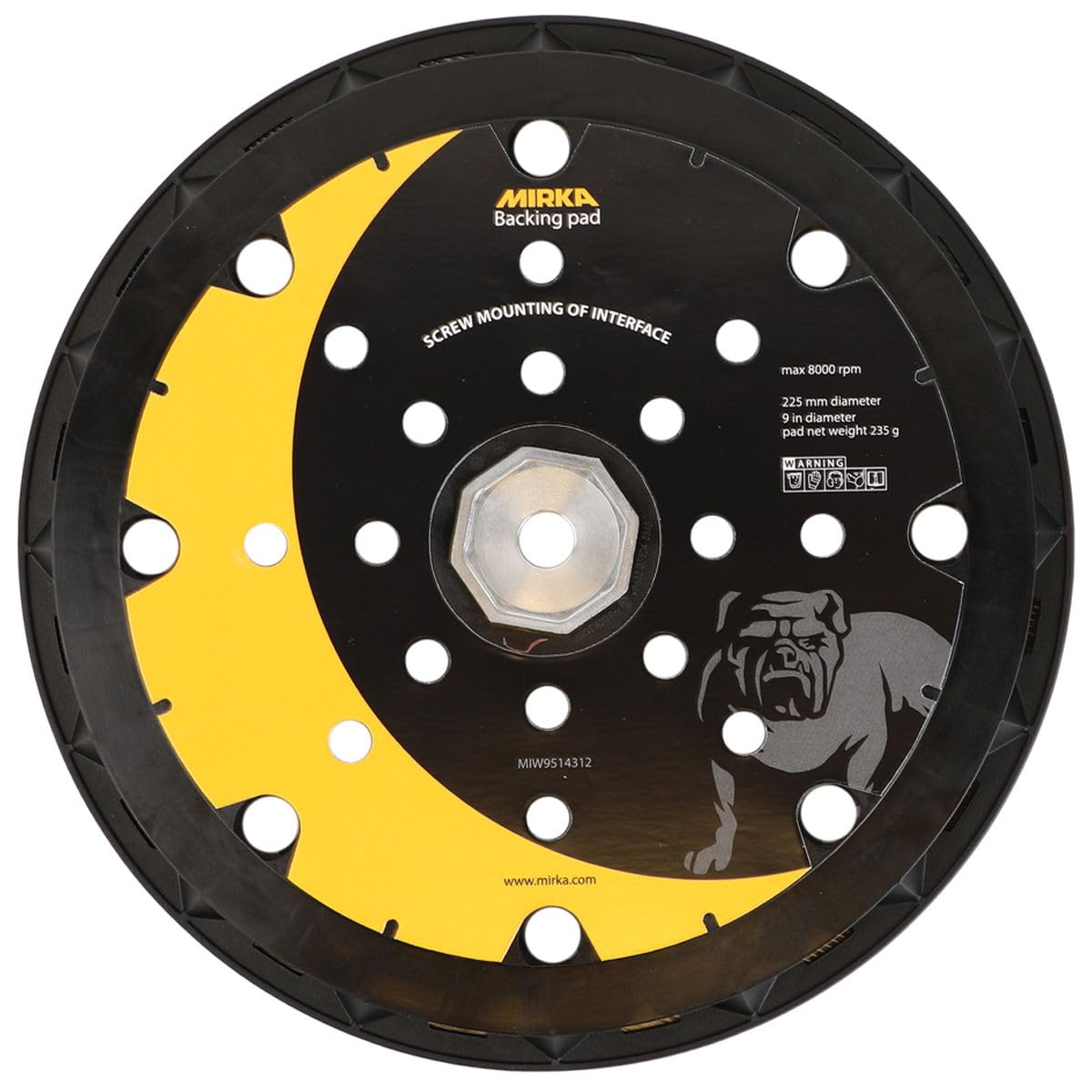 Backing Pad 225 Mm 25H Grip Leros + 8 Viti - 4