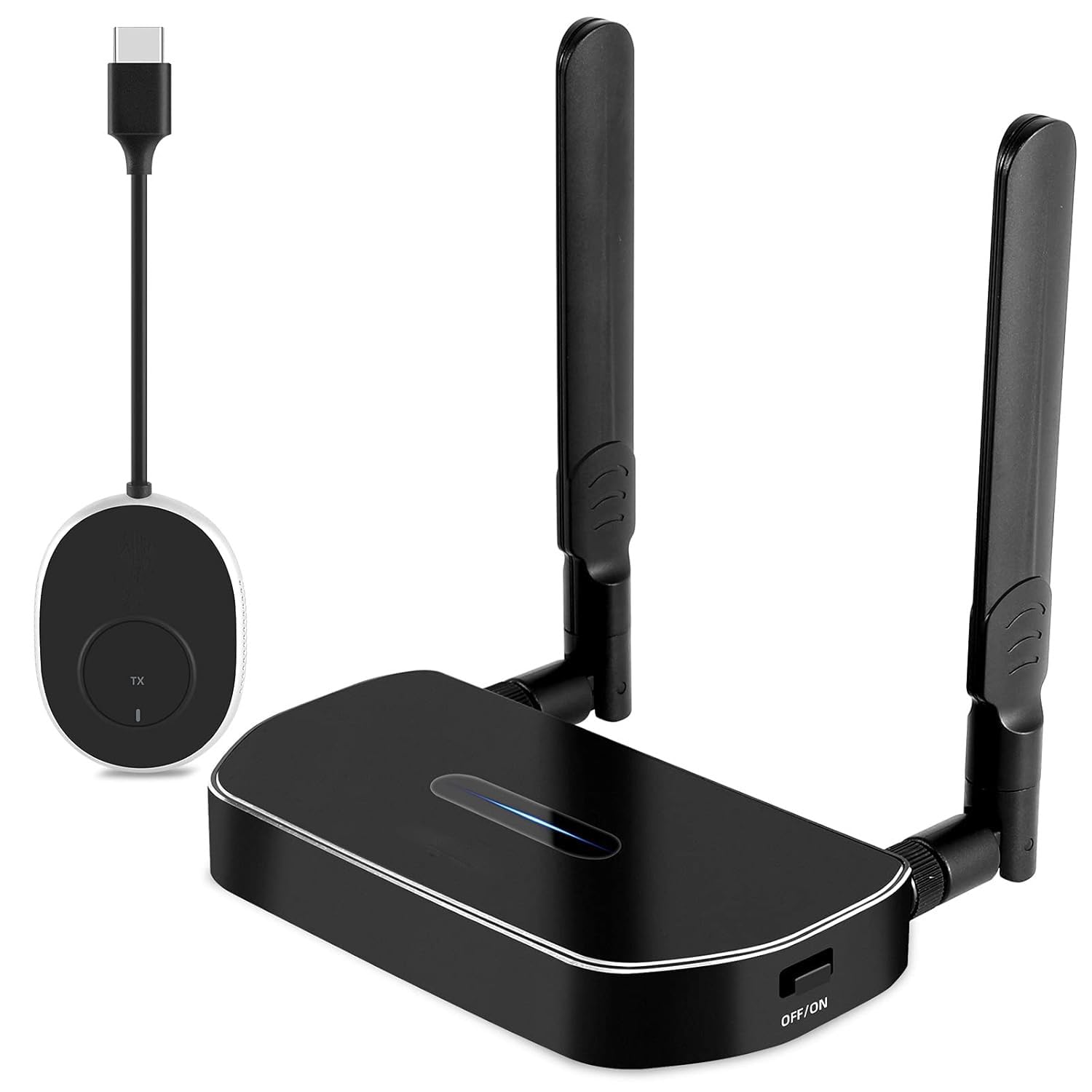 MICROWARE Wireless HDMI Transmitter and Receiver Support 2.4/5GHz, Wireless HDMI Video Transmitter for Stable Point-to-Point Transmission to HDMI Receiver (165FT/50M).-image-7