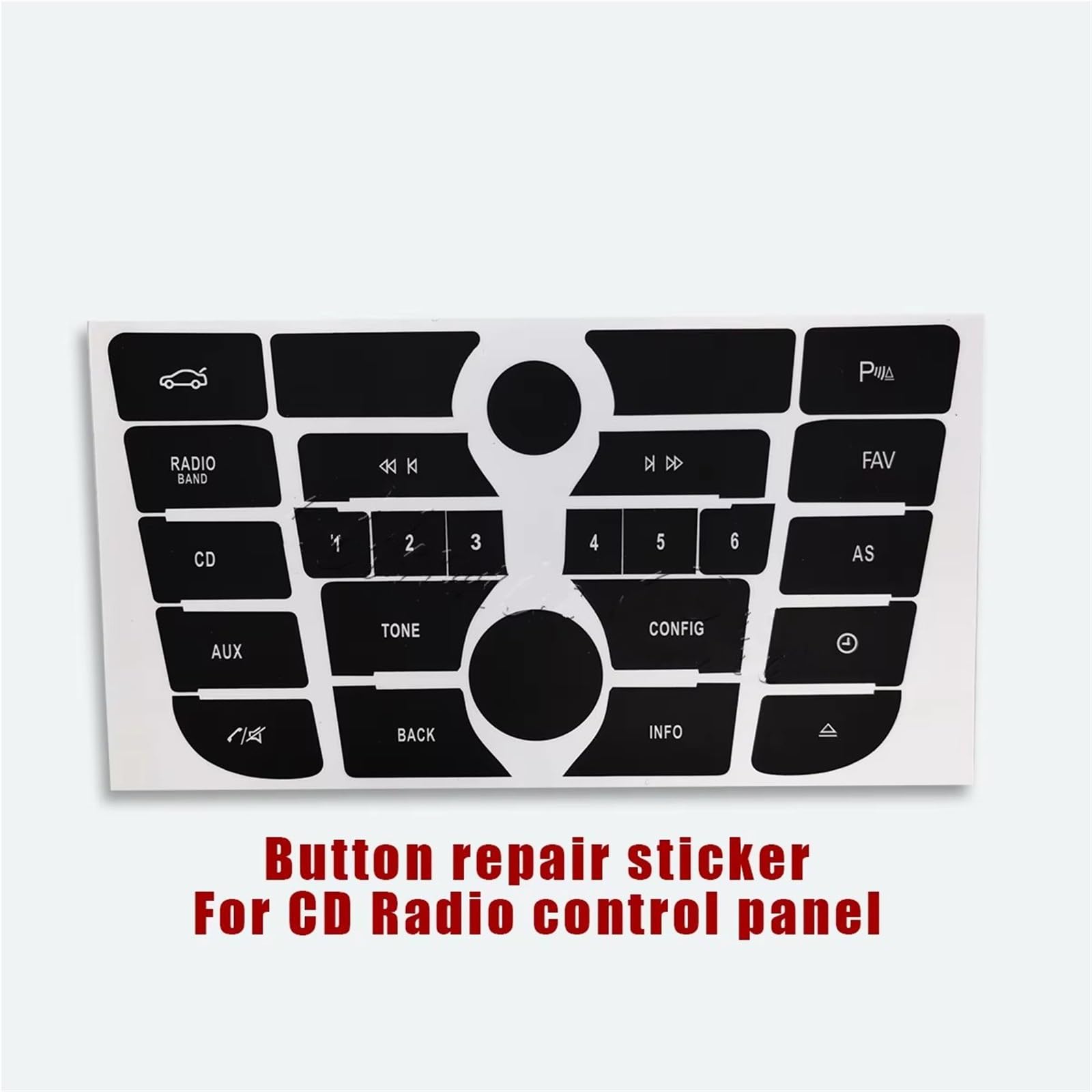 Interruptor de botón del coche Compatible Con OPEL Para ASTRA J | Para GTC Para Meriva B 2009-2015 Incluye Botón Interruptor Panel La Radio Y El Climatizador.(For CD Radio Control)