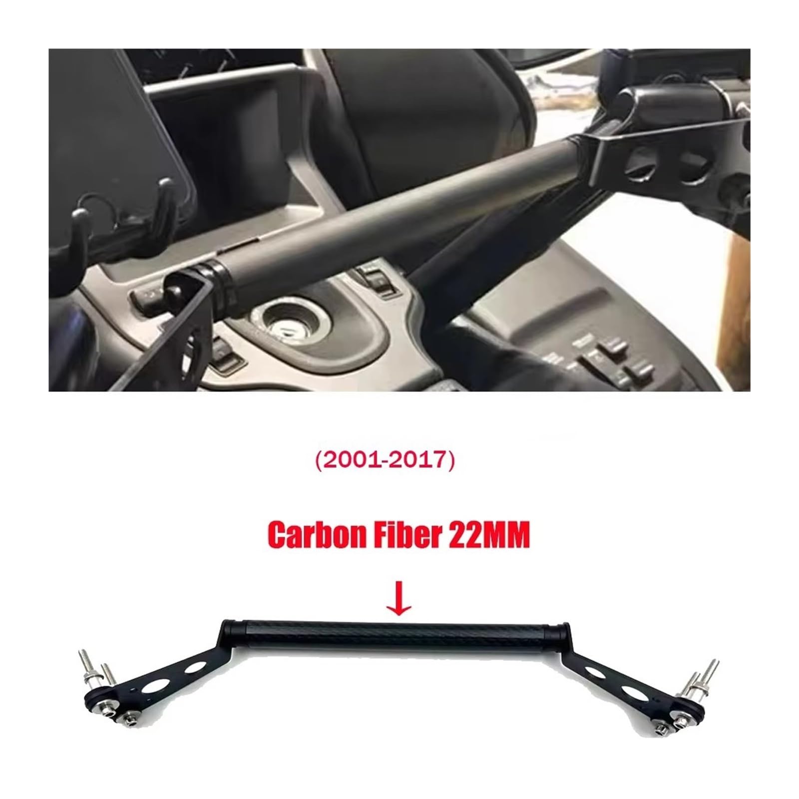 Moto Supporto Navigatore GPS Navigatore GPS Staffa Moto Balance Bar Manubrio Estensione Supporto Per Goldwing 1800 GL1800 2001-2017 Porta Telefono Moto