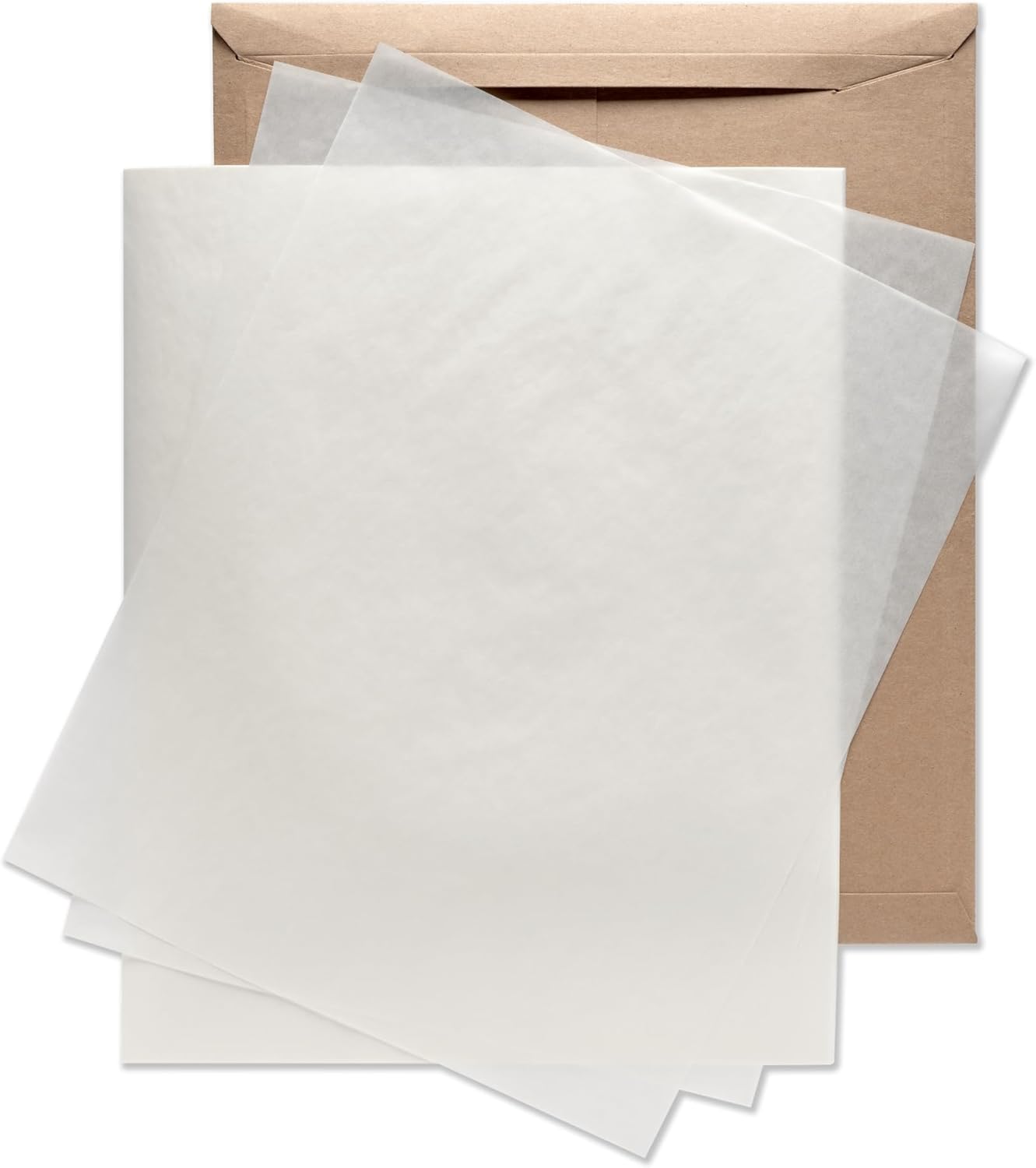 Glassine Paper Sheets, 16" x 20", Pack of 100 Transparent Paper Sheets for Artwork, Drawings, Photos, Arts and Crafts, Food, and Baked Goods