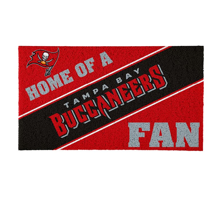 Team Sports America Tampa Bay Buccaneers, Officially Licensed Door Mat 28 x 16 Inches Indoor Outdoor Sports Fan Rug