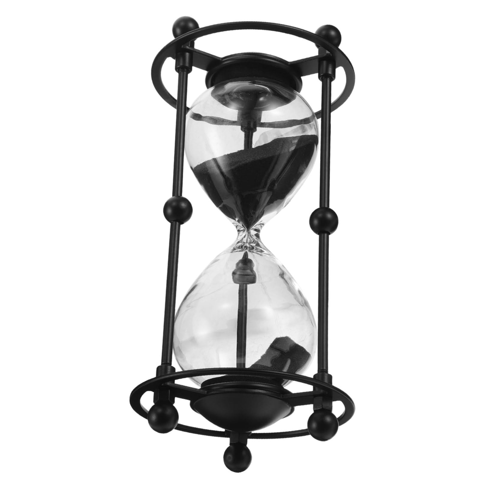 Reloj de Arena de Oración Retro de 15 Minutos en Vidrio y Hierro