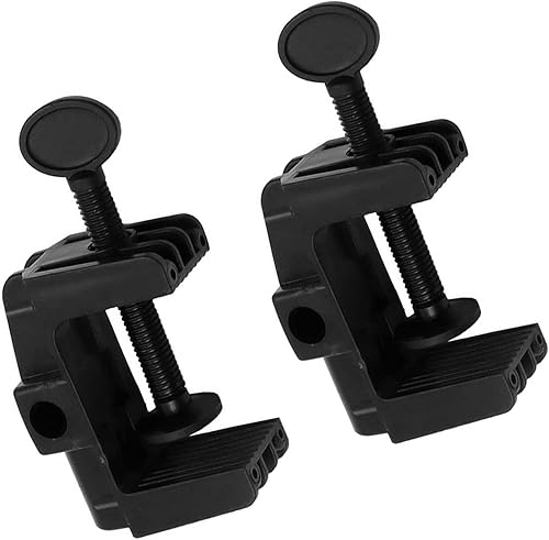 2 piezas de abrazadera de escritorio soporte de montaje de luz de trabajo de plástico resistente abrazadera de montaje de mesa para lámpara de