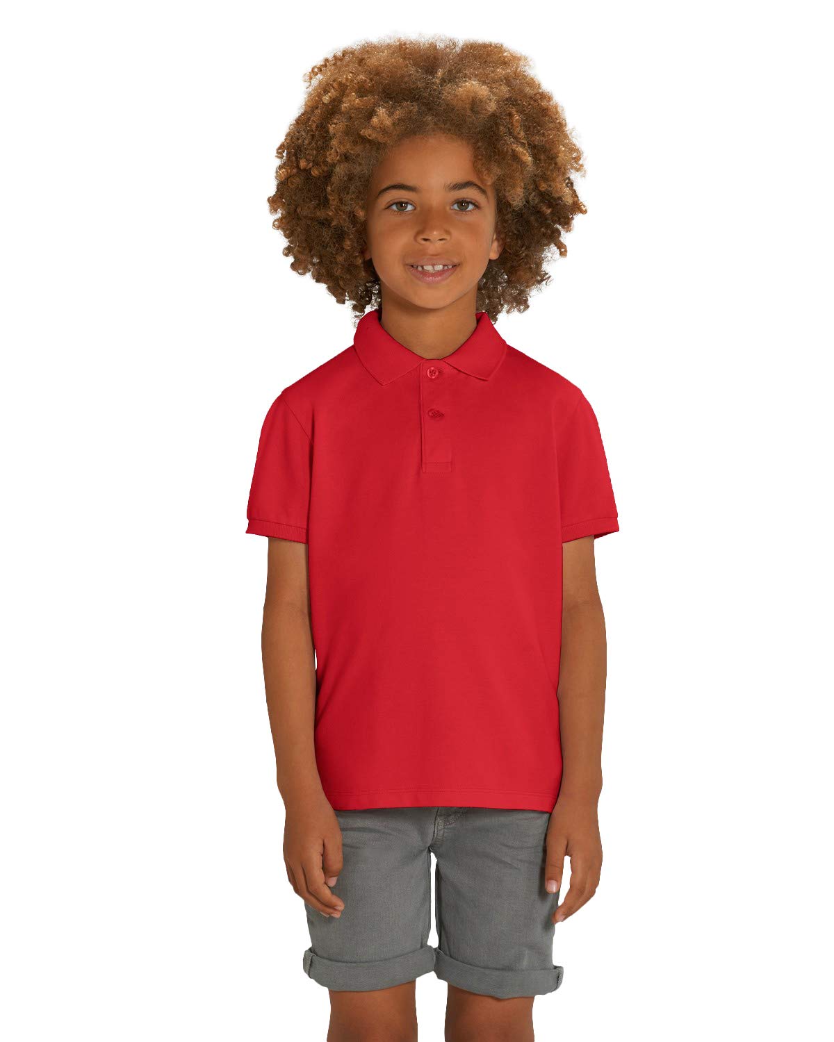 Hilltop Polo para niños hecho de algodón 100% orgánico. Perfecto para imprimir. (p. ej.: con láminas de transferencia/láminas textiles)