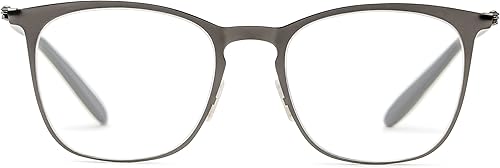 Miniatura 2 de Foster Grant Gafas unisex Liam Super Flat para adultos, gafas de luz azul, Gunmetal, 1.969in de EE. UU, Gris plomizo, 50 mm