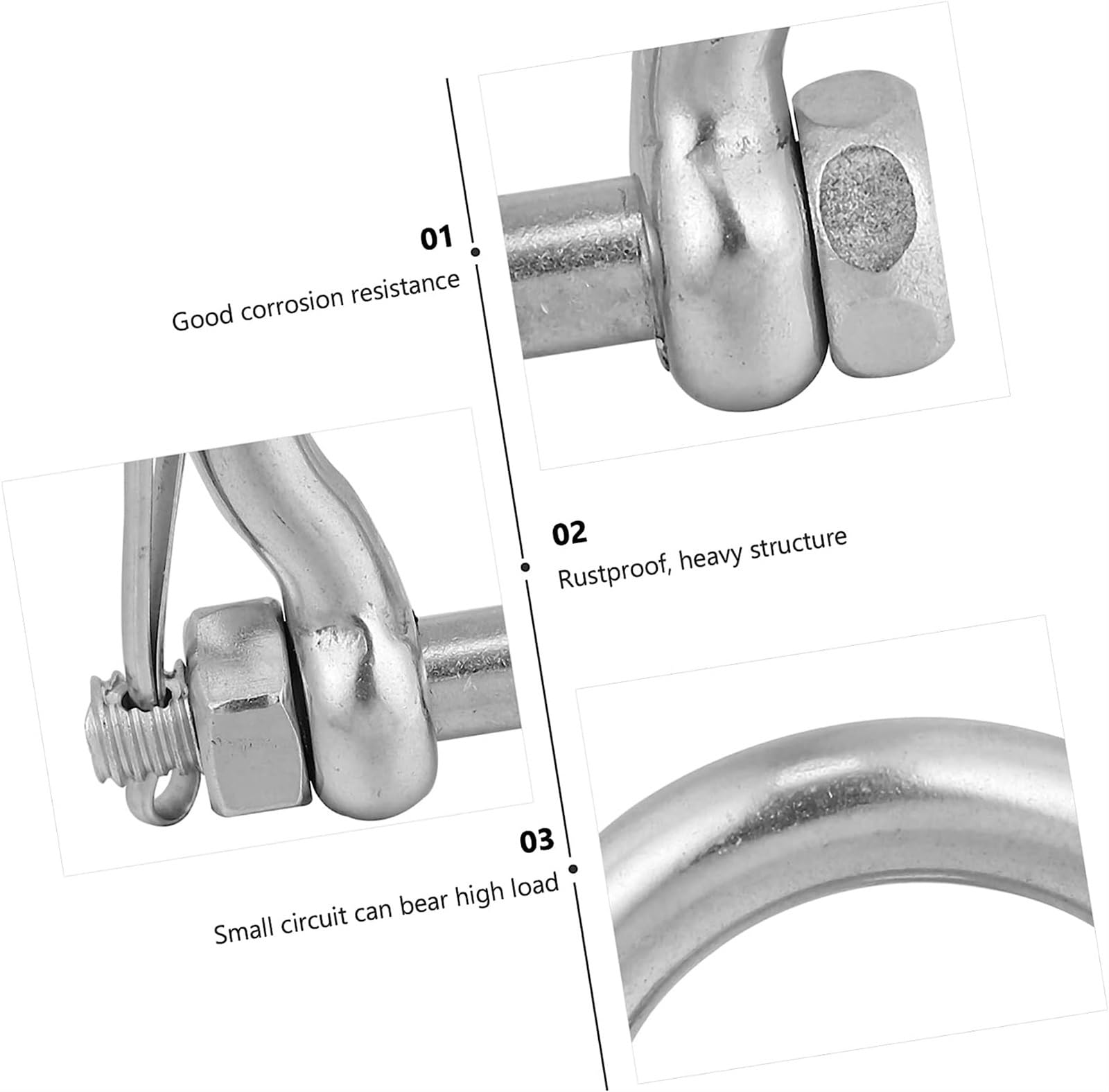 Chain Gripper, Grillo per ancoraggio in acciaio inox Kong Diametro catena 6 - 8
